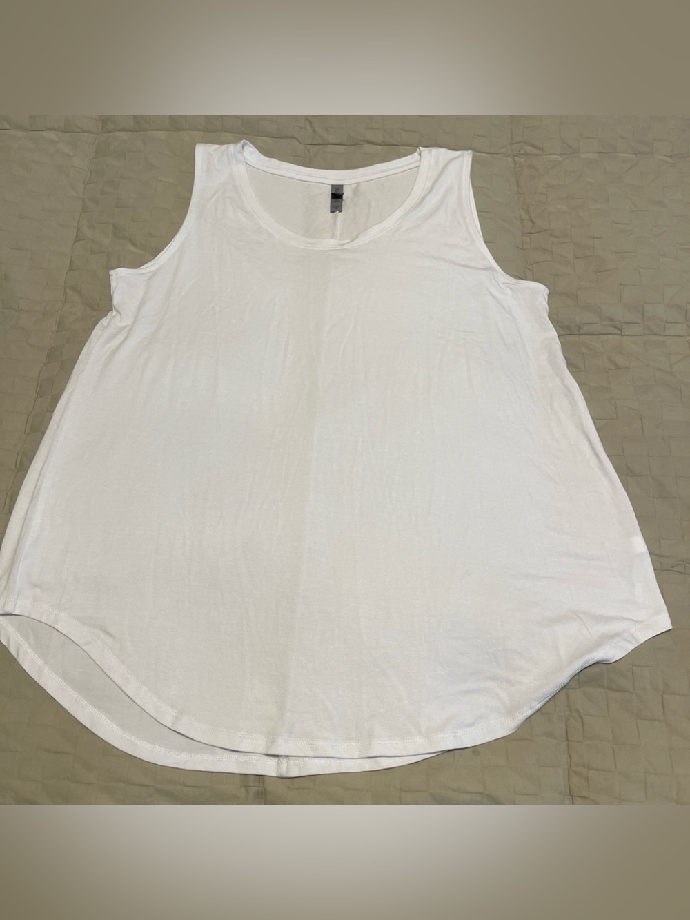 Women’s White Plan + Purpose Tank Top Size XL